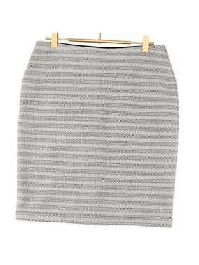 Classic Black & White Striped Pencil Skirt Women's Size XS
